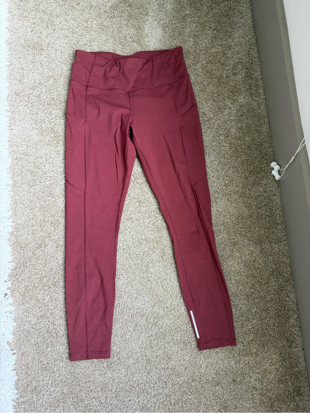 CRZ Yoga High-Waist Leggings - Burgundy